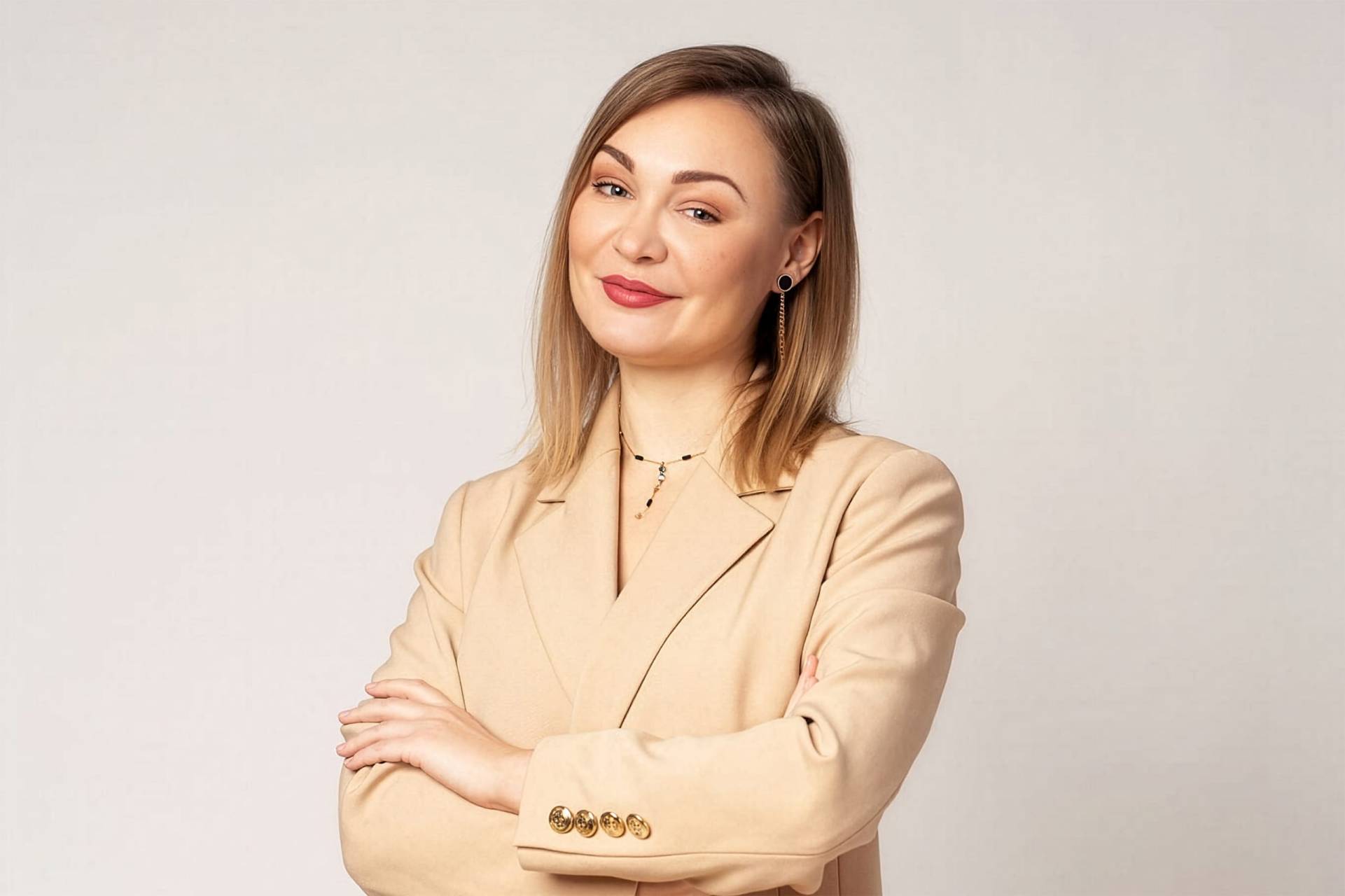 Monika Fiedkiewicz-Konwińska w kancelarii notarialnej